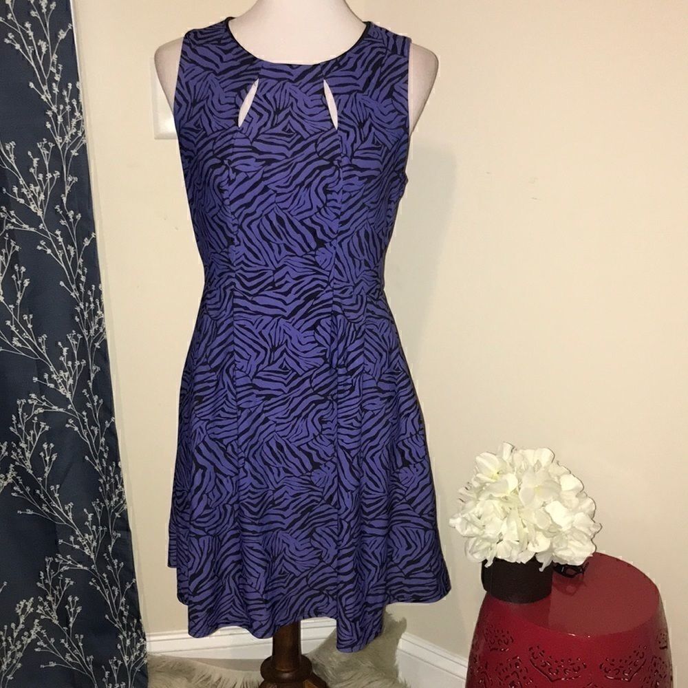 Jude Connally Steffi Zebra Print Sleeveless Dress